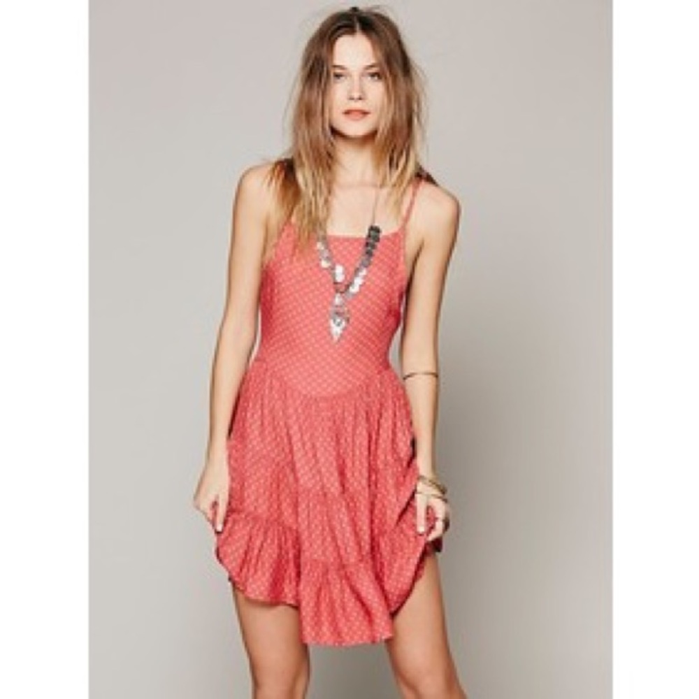 Free People Circle of flowers dress Siz Small RARE